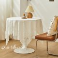 Tablecloth, vintage lace, white light luxury coffee table, bedside TV cabinet, dust cover, cloth, long square, refrigerator, book wholesale. 