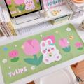 Kawaii Mouse Pad Gaming Large Cute Mousepad PU Leather Waterproof Mouse Pad Desktop Keyboard Desk Pad for School Office. 