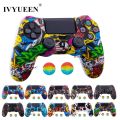 IVYUEEN 25 Colors Silicone Camo Protective Skin Case For Sony Dualshock 4 PS4 DS4 Pro Slim Controller Thumb Grips Joystick Caps. 