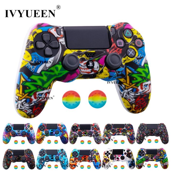 IVYUEEN%2025%20Colors%20Silicone%20Camo%20Protective%20Skin%20Case%20For%20Sony%20Dualshock%204%20PS4%20DS4%20Pro%20Slim%20Controller%20Thumb%20Grips%20Joystick%20Caps%20-%20Image%203