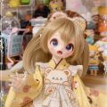 40cm doll small mini anime handmade cute whole body silicone solid doll BJD toy. 