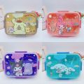 Sanrio Hello Kitty Kawaii Cinnamoroll Separate Lunch Boxes Plastic Kuromi Melody Bento Box Fruit Salad Box Child Tableware. 