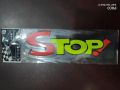 STOP LOGO Reflective Emblem Decal Car Bike Sticker Logo (5x5 Inch). 