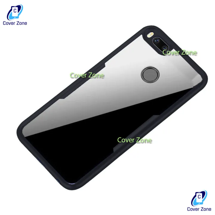 For Xiaomi Mi A1 / Mi 5X Shockproof TPU Bumper Hard Clear Acrylic Mobile Phone Case For Mi A1 Back Cover - Phone - Camera