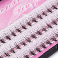 Premium Individual Dovetail Eyelash Extension Natural 3D Cluster Eyelashes Professional Makeup Flared Lashes. 