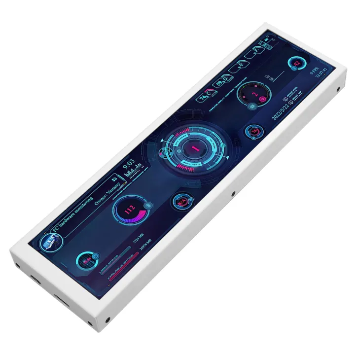 Computer Temp Monitor, PC Sensor Panel Display 8.8in IPS 1920x480 60Hz ...