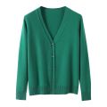2022 cashmere sweater cardigan women's long sleeved elegant Vintage sweater cashmere knitted spring and autumn coat.