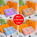 Coral Fleece Towels Three-Piece Business Gift Opening Gift Company Gift Present Bath Towel Set. 