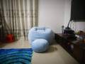XXL Pumpkin shape bean bag sofa with footrest & pillow combo set. 