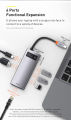 Baseus Metal Gleam Series 6-in-1 Multifunctional Type-C HUB Docking Station. 
