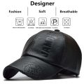 Pu Leathe Letter Printing Baseball Caps Spring and Autumn Outdoor Adjustable Casual Hats Sunscreen Hat.