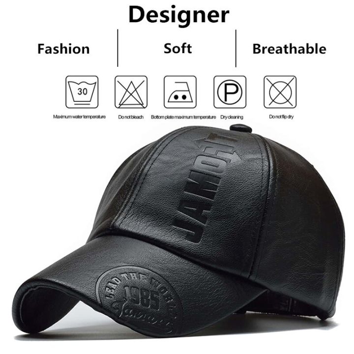 Pu%20Leathe%20Letter%20Printing%20Baseball%20Caps%20Spring%20and%20Autumn%20Outdoor%20Adjustable%20Casual%20Hats%20Sunscreen%20Hat%20-%20Image%205