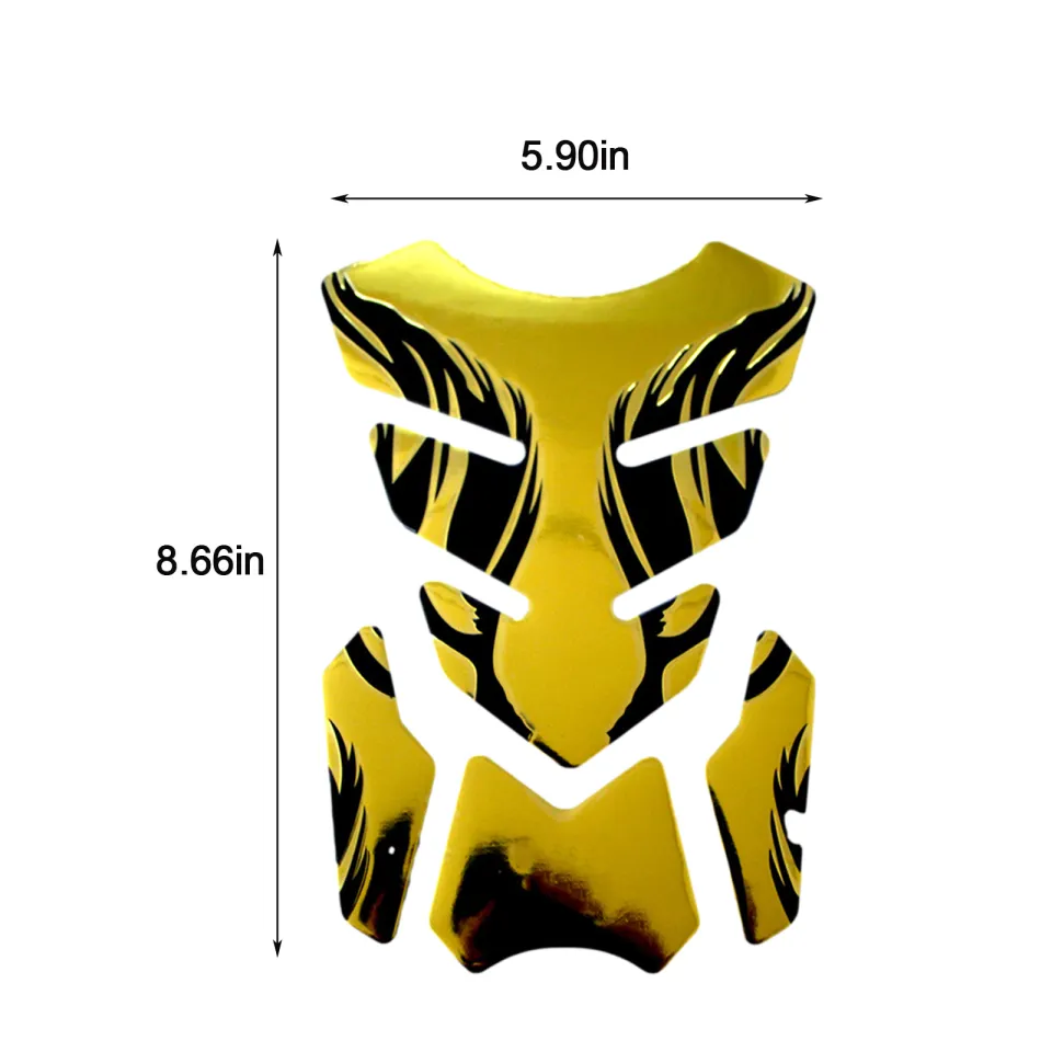 Motorcycle Sticker Fishbone 3D Tank pad Oil Protector Cover for - Main Image