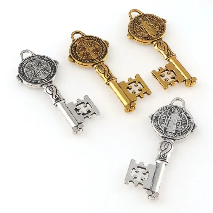 5%20Colors%20Catholicism%20Christian%20Jewelry%20Key%20Charms%20Saint%20Benedict%20Key%20Pendants%20For%20DIY%20Pendants%20Necklace%20-%20Image%204
