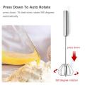 Semi-Automatic Rotating Egg Beater Stainless Steel Hand Pressure Egg Whisk Self Turning Cream Egg Stirrer Coffee Milk Tea Mixer.