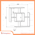 Laminated Board Book Shelf | Showpiece Rack | Living Room furniture | BS - 56. 