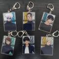 1pc Anime Jujutsu Kaisen Yuji Itadori Gojou Satoru Acrylic Pendant Keychain Keyring Decoration Collection Model Toy Cosplay.