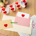 100/500 pcs x 2.5cm Red Heart Sticker Love Sticker Self Adhesive Label Stickers. 