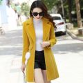 2024 New Autumn Winter Woolen Coat Female Medium Length Casua Loose Women Woolen Jacket Slim Lady Clothing Women's Coats Overcoa.