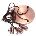Lamps E27 Vintage Copper Pendant Ceiling Light Lamp Holder Hanging Lampshade Socket. 