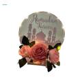 Eid Mubarak Table Decorations Table Centerpiece Ramadan Wreath for Banquet.