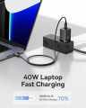 Baseus GaN5 Pro Fast Charger C+C 40W for iPhone Samsung Macbook iPad. 