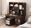 Simple Desk Bookshelf All-in-one Computer Desk Storage Space Student Home Study Bedroom Office Desk with Household Furniture 54/45. 