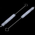 Test Tube Brush , 10 Pcs 10mm Dia Chemistry Test Tube Bottle Nylon Washing Brush Tool White.