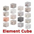 10mm Element Cube Tungsten Cobalt Nickel Copper Zinc Niobium Molybdenum Tin Bismuth Titanium Iron Metal Collector. 