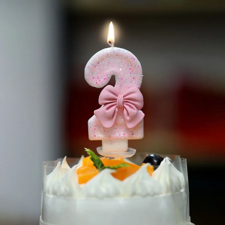 Number%208%20Birthday%20Candles%20Cake%20Topper%20Candles%20with%20Pink%20Bow%20for%20Girl%201st%20Birthday%20Party%2016th%20Party%20Cake%20Decoration%20Baby%20Shower%20-%20Image%202