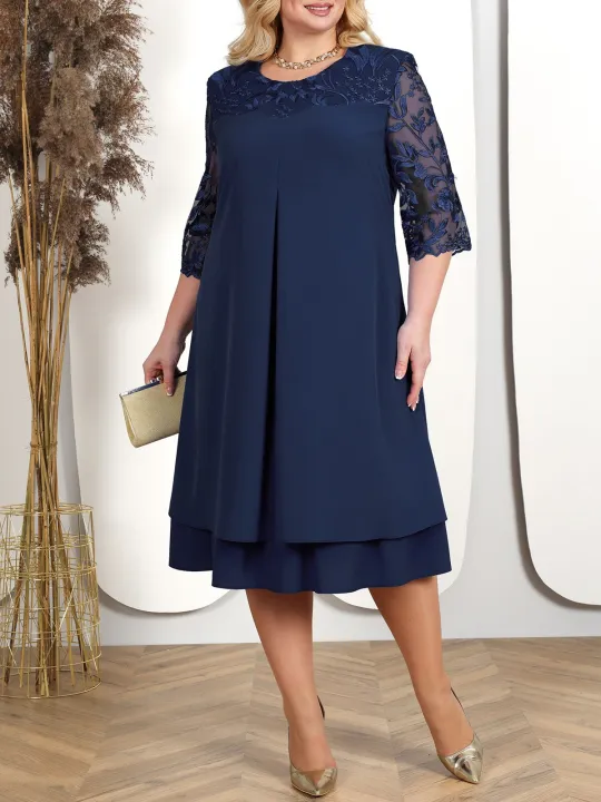 Plus%20Size%20Summer%20Dress%202023%20Elegant%20Embroidery%20Chiffon%20Prom%20Formal%20Party%20Dresses%20for%20Chubby%20Women%20Loose%20Ladies%20Church%20Dress%20-%20Image%203