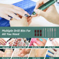 45000RPM Electric Nail Drill Machine Rechargeable Manicure Machine With LCD Display Portable Cordless Drill Set Nail Art Tools Lateil.