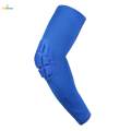 2xElbow Support Compression Honeycomb Pad Brace Joint Arm Sleeve Sport Blue L. 