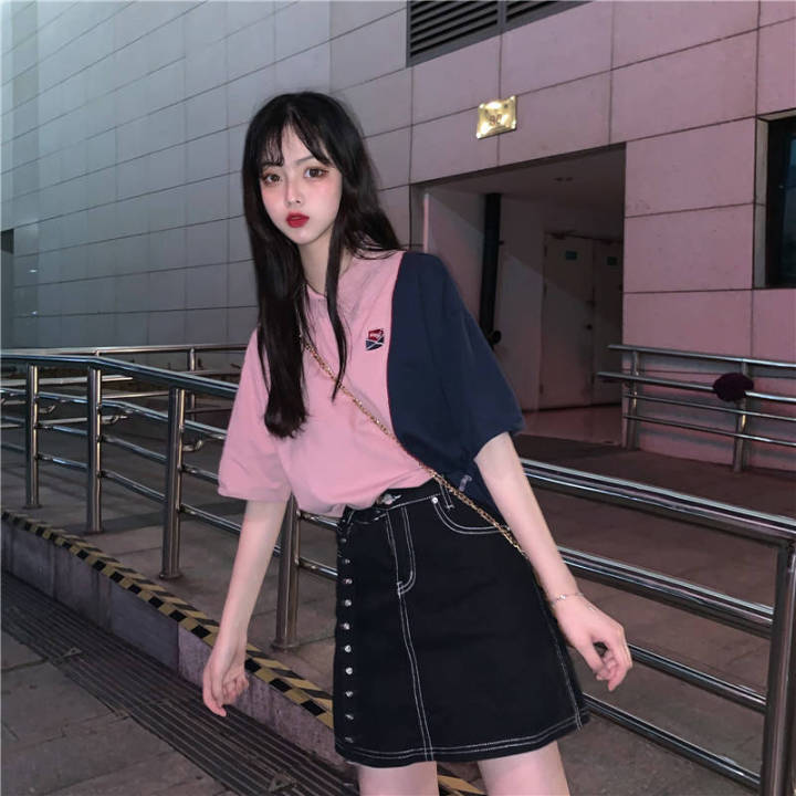 Early%20Autumn%20Fresh%20Top%20Harajuku%20Style%20Cute%20Lapel%20polo%20Student%20Fashion%20Korean%20Style%20Shirt%20ulzzang%20Short%20Sleeve%20T%20Women's%20T-shirt%20-%20Image%207