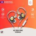 KZ EDX Pro Dynamic In-Ear Monitors with Dual Driver, Tangle-Free Cable, and One-Touch Control. 