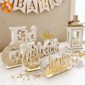 1set Wooden Plaque Ornaments Kareem Gift Eid Mubarak Decoration Accessories Ramadan Decoration Islamic Pendant Party Supplies. 
