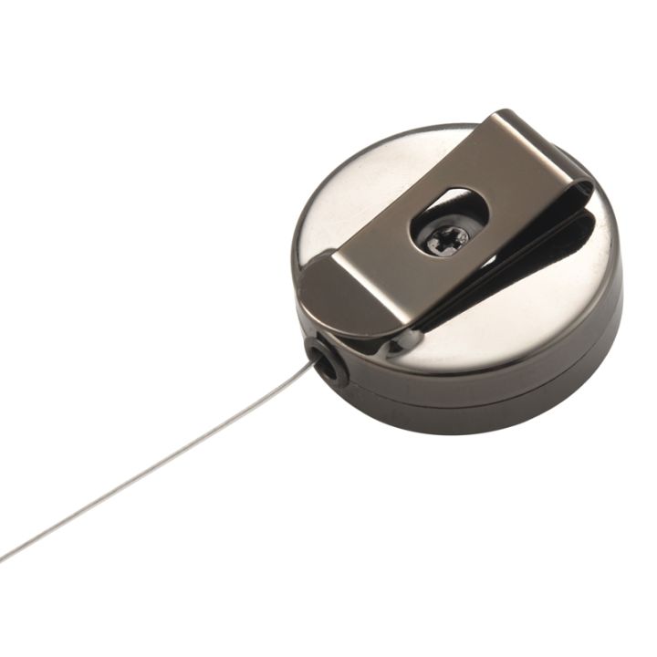 4%20Pack%20Heavy%20Duty%20Retractable%20Badge%20Holder%20Reel,Metal%20ID%20Badge%20Holder%20with%20Belt%20Clip%20Key%20Ring%20Black%20-%20Image%208