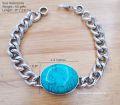 Salman Khan Being Human Jewellery Inspired Steel Blue Bracelet for Men and Boys. 