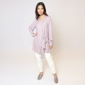 Retail Remedy Mauve Warp Kurti With Collar. 