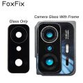 FoxFix Rear Back Camera Glass For Xiaomi 11T / 11T Pro Camera Lens Glass Cover With Frame Holder Replacement+Adhesive Tape. 