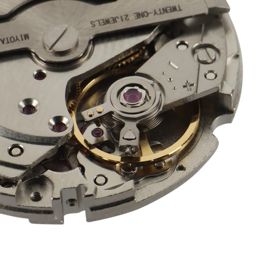 Japan 21 Jewels MIYOTA 8215 Watch Movement Black Date Wheel