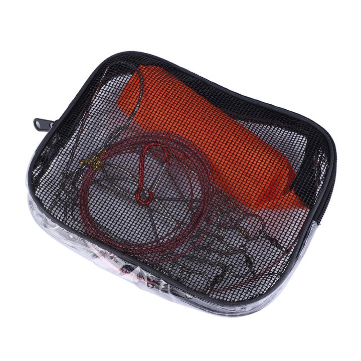 Stainless%20Steel%20Heavy%20Duty%20Fishing%20Catch%20Stringer%20with%205%20Lock%20Snaps%20Ropes%20Float%20-%20Image%203