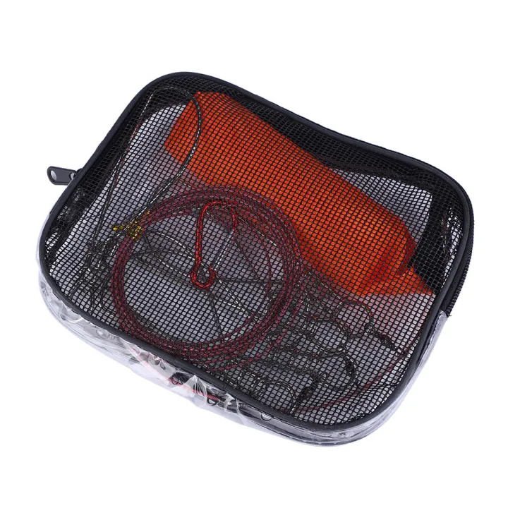 Stainless%20Steel%20Heavy%20Duty%20Fishing%20Catch%20Stringer%20with%205%20Lock%20Snaps%20Ropes%20Float%20-%20Image%204