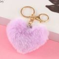 Cute Bag Attachment Soft Keychain Heart keyring for Ladies.