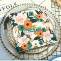 5Pcs Mix Random Flower Butterfly Decoupage Paper Napkins Floral Serviette Paper Tissues for Wedding Xmas Party Decor. 