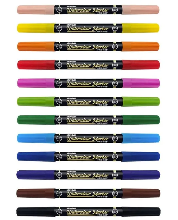 Mungyo%20Watercolor%20Twin%20Tip%20Pen%20Set%20of%2012%20Multicolor%20Colors%20-%20Image%202