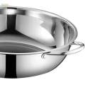 Stainless Steel Hot Pot Thick Chinese Hot Pot for Restaurant Kitchen Home.