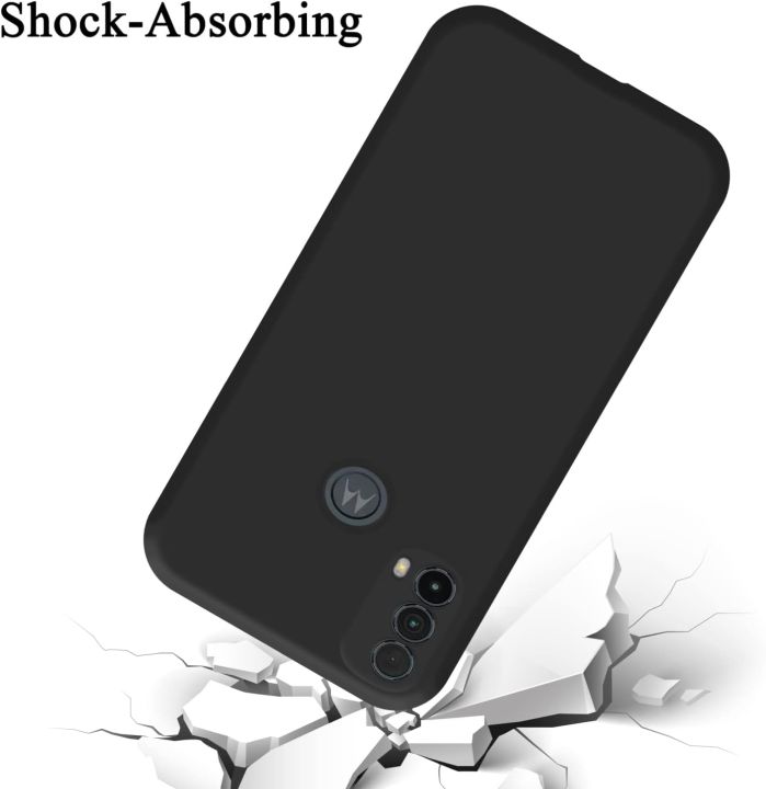 Motorola%20Moto%20E40/E30/E20,%20Slim%20Fit%20Silky%20And%20Soft%20Touch%20Finish%20Silicone%20Matte%20Finish%20TPU%20-%20Black%20(With%20Logo)%20-%20Image%205
