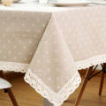 Pastoral Style Lace Tablecloth 2 4 6 Seater Rectangular Dining Table Cloth Dustproof Round Table Cover. 