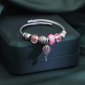 Amazon new Pan D pull bracelet women's color alloy diamond gourd model niche original design bracelet wholesale. 